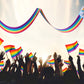 Blulu Rainbow Ceiling Decorations - 2 Pcs Rainbow Ceiling Garland Banner Hanging Bunting For Birthday Party, Classroom, Daycare & Nursery
