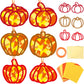 36 Set Fall Pumpkin Suncatchers Crafts for Kids DIY Autumn Window Tissue Paper Crafts Kit Thanksgiving Pumpkin Hanging Decor for