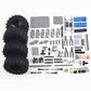 Ttlyhek Technics Parts Vehicles Suspension System With Tire 107X44 Technical Parts Set Compatible With All Major Brands, Moc Par
