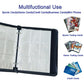 enhanced Trading Card Binder 9 Pocket  900 Pockets Zip Card Collection Binder Album  Card Holder with Removable 50 Sleeves  Card Book for Trading Cards  MTG  TCG  Sports Cards  Gifts for Boys Girls
