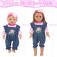 Ecorelf Baby Doll Backpack For 16-18 Inch Dolls ,Baby Doll Playset Included Baby Doll Diaper Carrier Bag,Doll Clothes Sets,Headb
