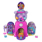 Polly Pocket Gumball Bear Travel Toy Playset with 2 Micro Dolls & 26 Accessories, Multicolor, Model HJN90, Plastic
