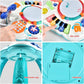 Thismy Early Development Baby Toys 6 To 12 Months,Activity Music Toys For Toddlers 11.8  11.8  12.2 Inches (Blue)