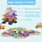 Astaron 3D Magnetic Dinosaur Puzzle With 80 Puffy Stickers For Toddlers, Dino Magnets For Toddlers 1-3 Preschool Education Learn