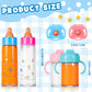 Seematn 7 Pcs Baby Doll Bottles Accessories Disappearing Doll Feeding Set Milk and Juice Bottles with Toy Pacifier Baby Bottle T