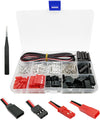44 Sets Servo Connector Kits Servo Plug Male/Female Connector Crimp Pin Cable Kit Compatible Jst Syp Futaba For Rc Hitec Spektru