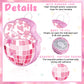 Lewtemi 15.7 Inch Cowboy Hat Piñata Western Cowboy Theme Birthday Party Decors Party Favors With Blindfold Stick Confetti Photo Prop Candy Holder Valentine'S Party Supplies (Pink, Disco Ball)