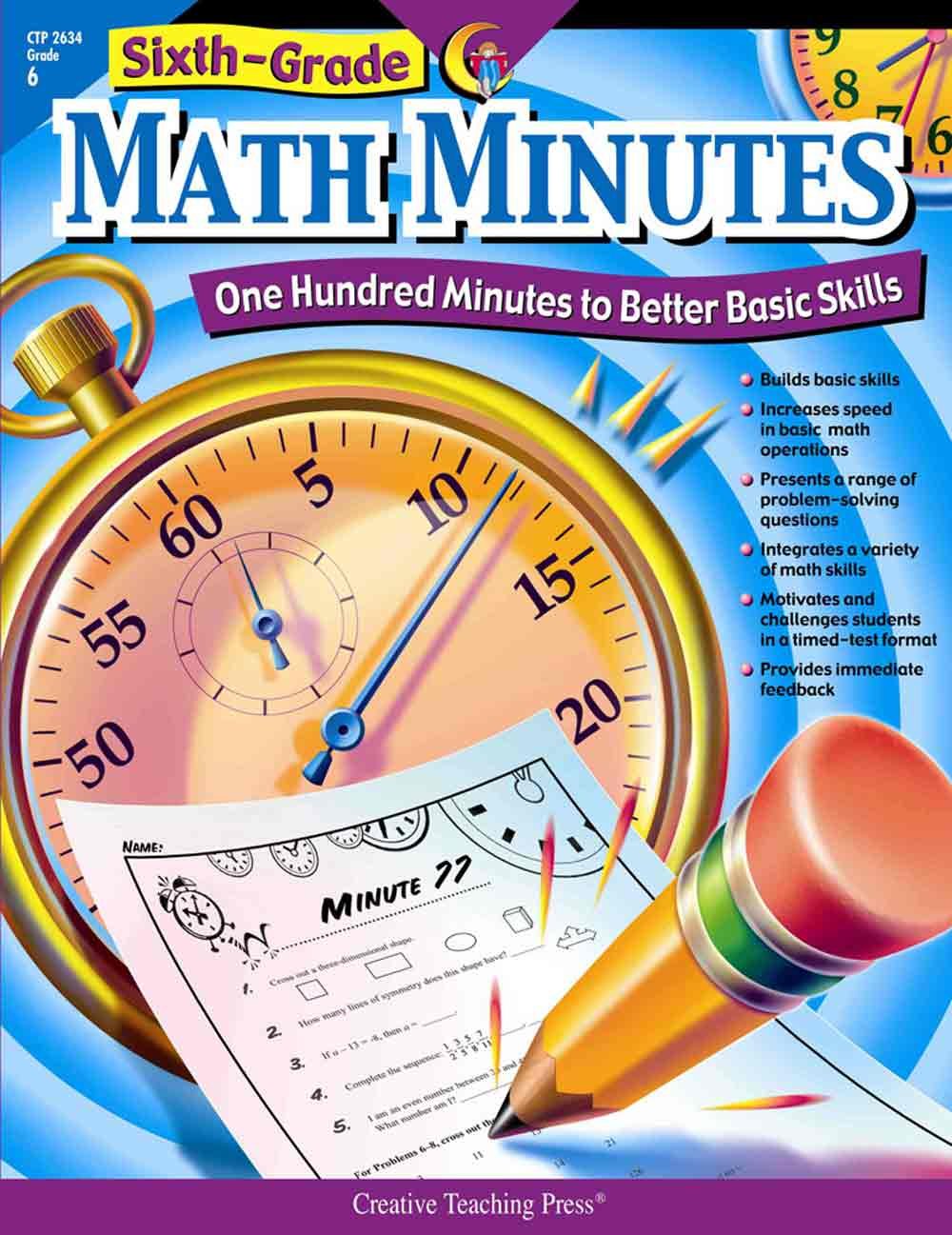 Grade 6 Math Minutes Book