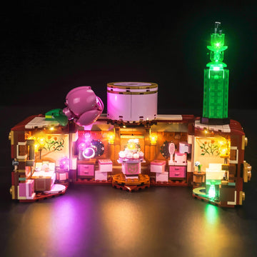 Brickbling Led Lighting Kit Compatible With Lego Wicked Glinda & Elphaba'S Dormitory, Creative Light Compatible With Lego 75683-