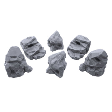 Endertoys Stone Boulder Bundle, Terrain Scenery For Tabletop 28Mm Miniatures Wargame, 3D Printed And Paintable