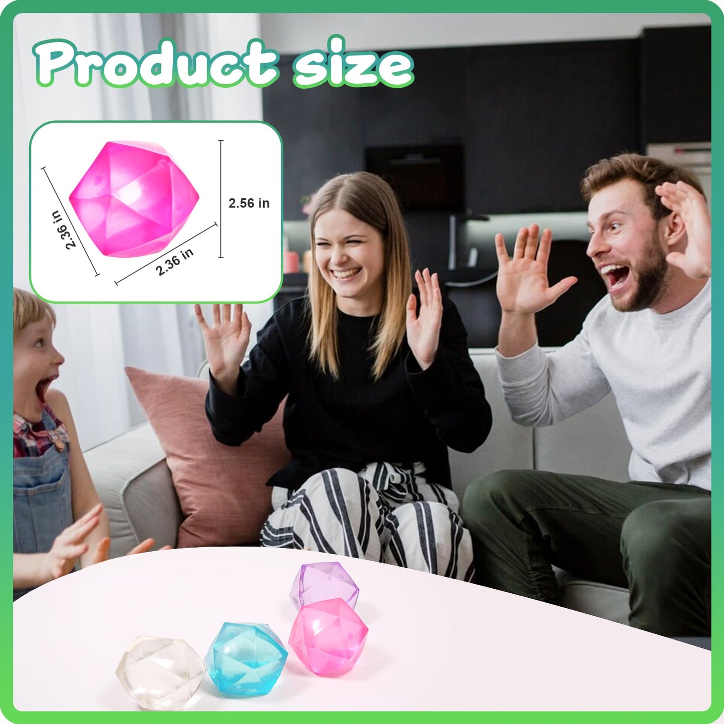 1Pcs Masonry Ice Squishy Stress Balls-Stress Cube -Diamond Sugar Balls Slow Rise-Sensory Fidget Toy For Your Best Mellow And Chi