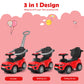 Honey Joy Ride On Push Car, Foot To Floor Ride On Sliding Car Push Handle & Detachable Guardrail, Sound & Lights, Under Seat Storage, Push Cars For Toddlers 1-3, Gift For Kids Boys Girls(Red)