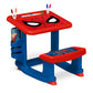 Spider-Man Draw and Play Desk by Delta Children - Includes 10 Markers and Coloring Book, Blue