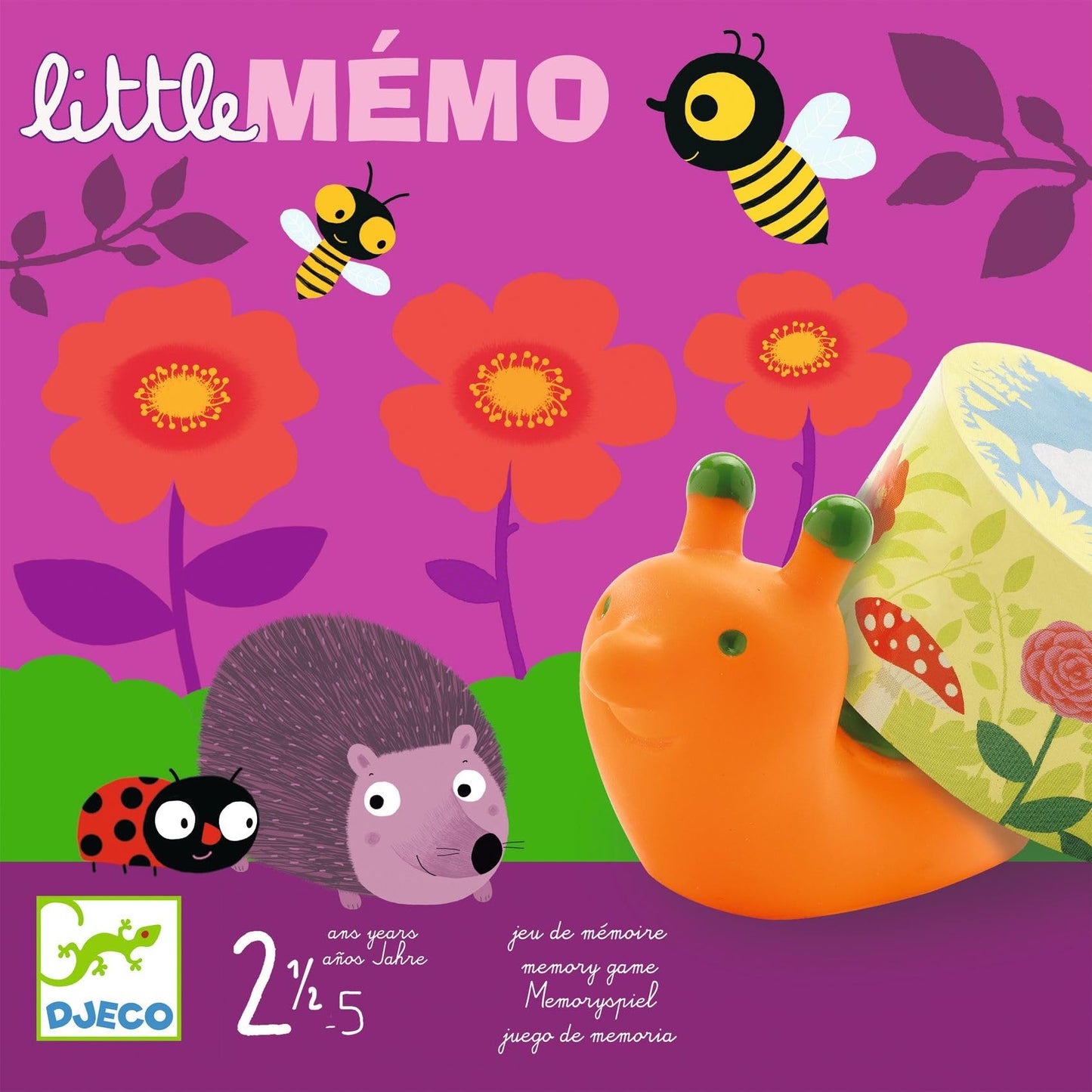 Djeco Little Memo Memory Game - Plastic, Mamo Color, Model DJ08552