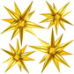 Funtoob Gold Balloons Star Balloons Metallic Star Foil Balloons Gold Star Cone Balloons Starburst Balloon Spike Balloons For Bir