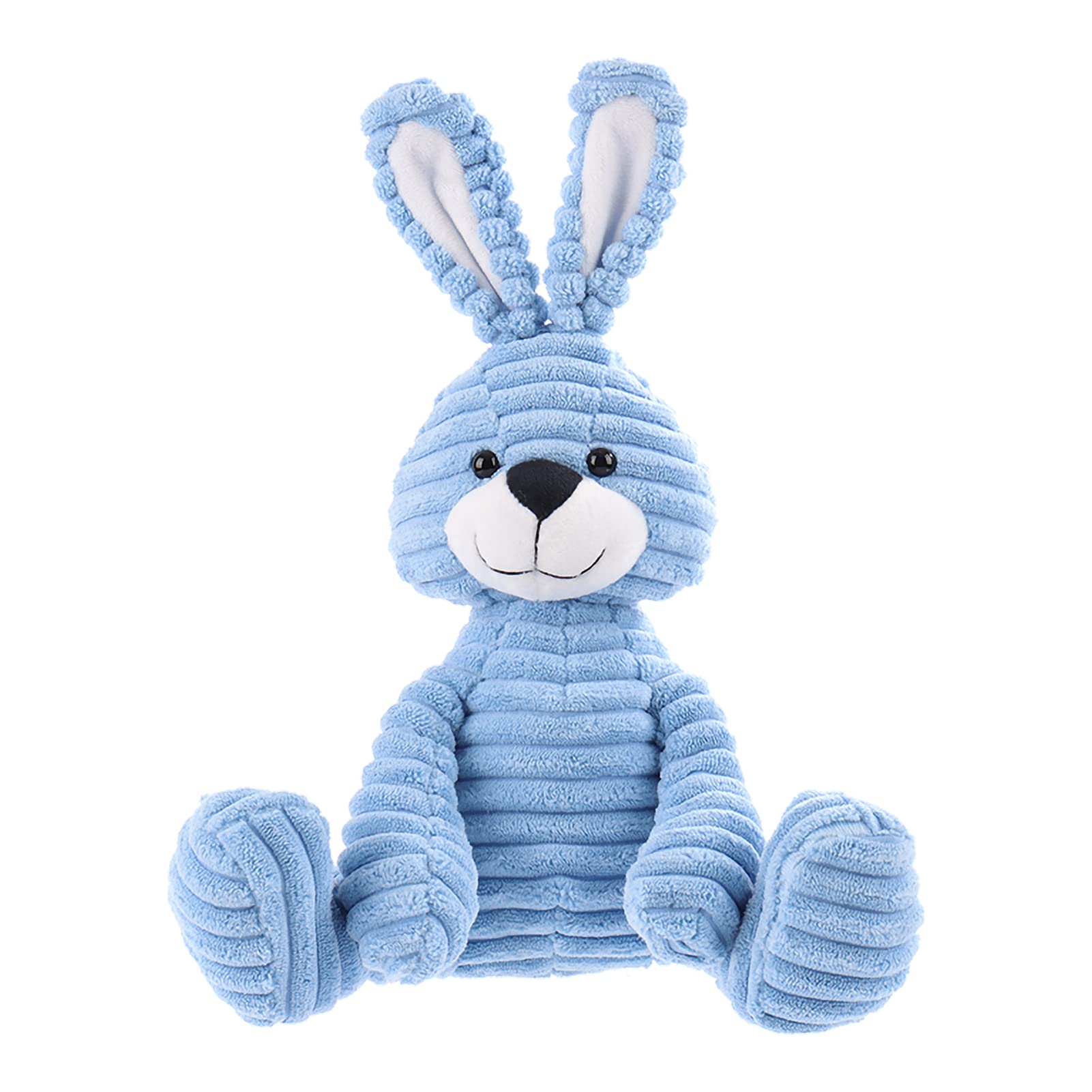 Apricot Lamb Toys Plush Corduroy Rabbit Bunny Stuffed Animal Soft Cuddly Perfect For Child ?Blue Bunny,8.5 Inches