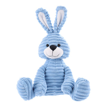 Apricot Lamb Toys Plush Corduroy Rabbit Bunny Stuffed Animal Soft Cuddly Perfect For Child ?Blue Bunny,8.5 Inches