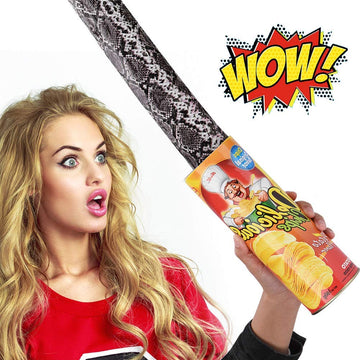 Miuion Potato Chip Snake In A Can Funny Prank Large Size For April Fools' Day And Halloween Party Decoration