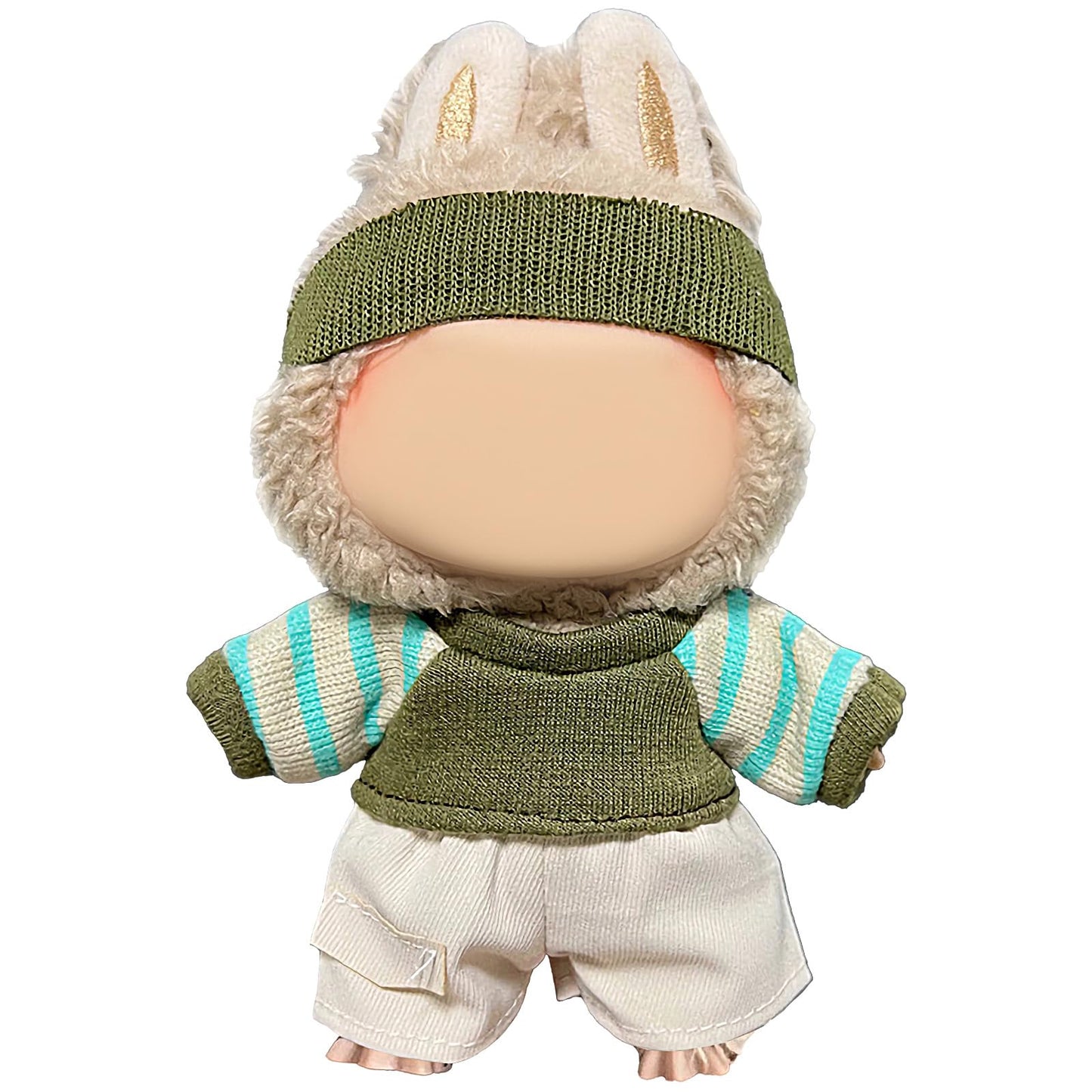 CPCOIN Doll Accessories 3 Piece enhanced Fashion Clothes Suitable for 17cm Sitting & Standing Dolls (No Doll) Exquisite Neutral Style Outfit Set for Collectible (Style 3)