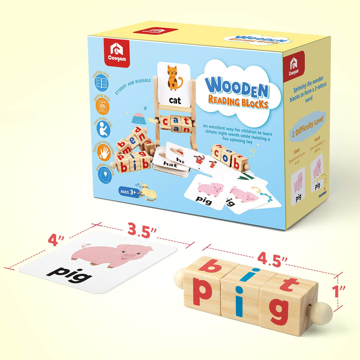 Wooden Reading & Spelling Game