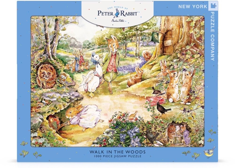New York Puzzle Company - Beatrix Potter Walk In The Woods - 1000 Piece Jigsaw Puzzle For Family Game Nights By Beatrix Potter