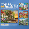 Bits And Pieces – 4-In-1 Multi-Pack 1000 Piece Jigsaw Puzzles For Adults – Scenic Beauty By Artist Alan Giana, Completed Puzzle Size: 20' X 27'