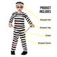 Morph Kids Prisoner Costume Kids Boys Jail Costume Kids Escaped Convict Costume Prison Costume For Kids Halloween Costumes For B
