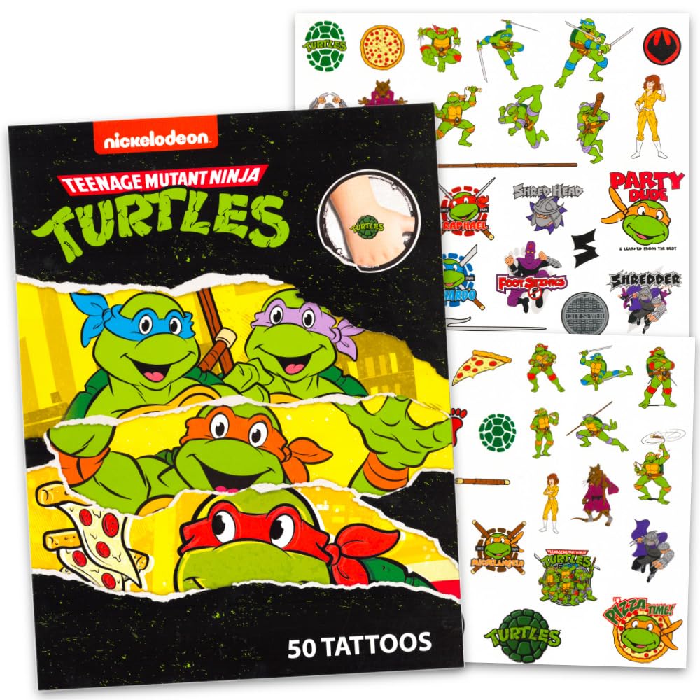 Marvel Super Hero Temporary Tattoos Set - 150 Avengers & Ninja Turtles Tattoos with Reward Stickers - Fun Party Favors