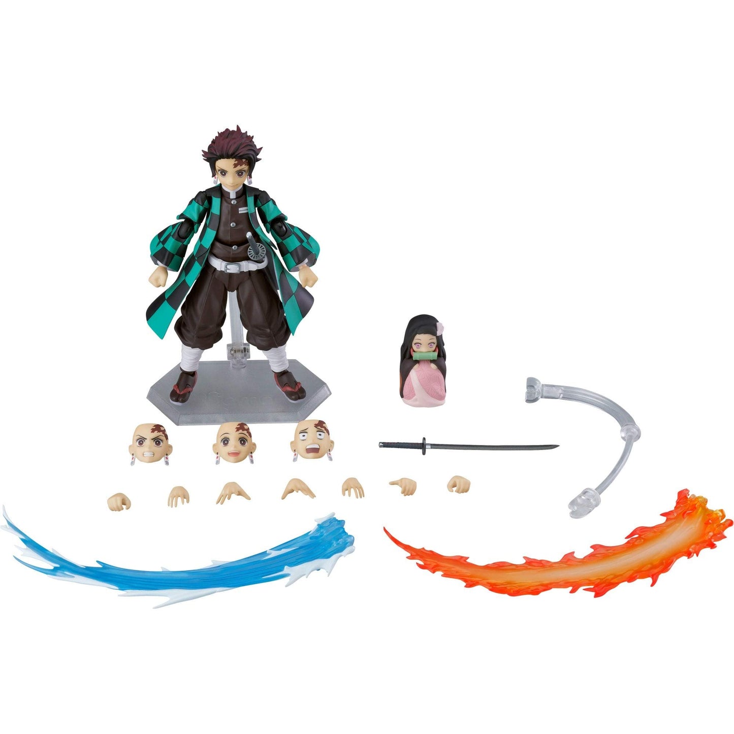 Max Factory Demon Slayer: Kimetsu no Yaiba: Tanjiro Kamado Deluxe Figma Action Figure  Multicolor