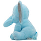 Kinrex Elephant Stuffed Animals - Stuff Animal Plush Toy For Babies Girls Boys, Elephants Plushie Teddy Bear Toys For Birth Stats Baby Shower Infant Newborn Boy & Girl, Blue Measures 9 Inches