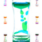 Liquid Motion Bubbler Timer Diamond Shaped Liquid Timer For Fidget Toy,Autism Toys, Children Activity, Calm Relaxing,Penguin Desk Toys And Home Ornament (Blue And Green-Ordinary)