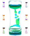 Liquid Motion Bubbler Timer Diamond Shaped Liquid Timer For Fidget Toy,Autism Toys, Children Activity, Calm Relaxing,Penguin Desk Toys And Home Ornament (Blue And Green-Ordinary)