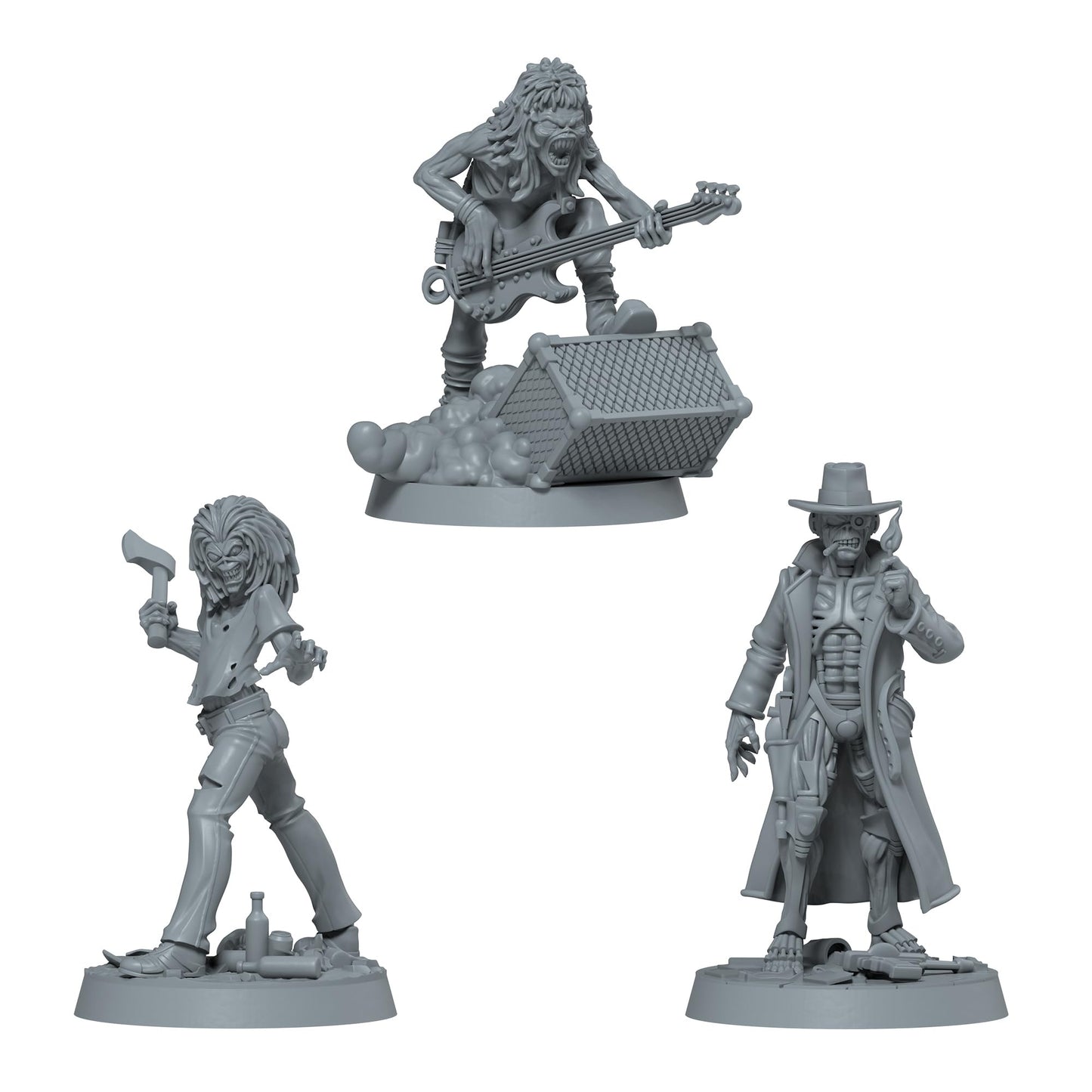 Zombicide Iron Maiden Character Pack #2 - Eddie Miniatures And Game Enhancements! Cooperative Strategy Board Game, Ages 14+, 1-6