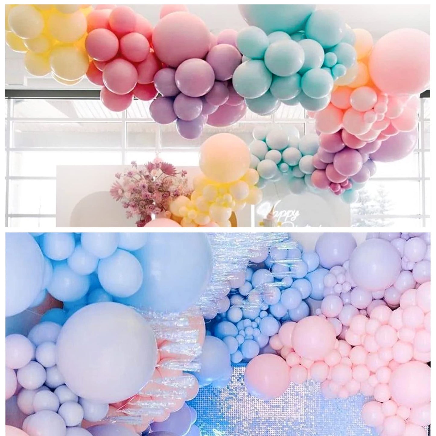 Kawkalsh Clear Balloon Arch Kit 111Pcs 18 12 5 Inch Latex Party Balloons Garland For Birthday Baby Shower Wedding Engagement Ann