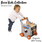 Janod Brico'kids Magnetic DIY Trolley - Walker with 26 Accessories - Ages 18+ Months - J06478