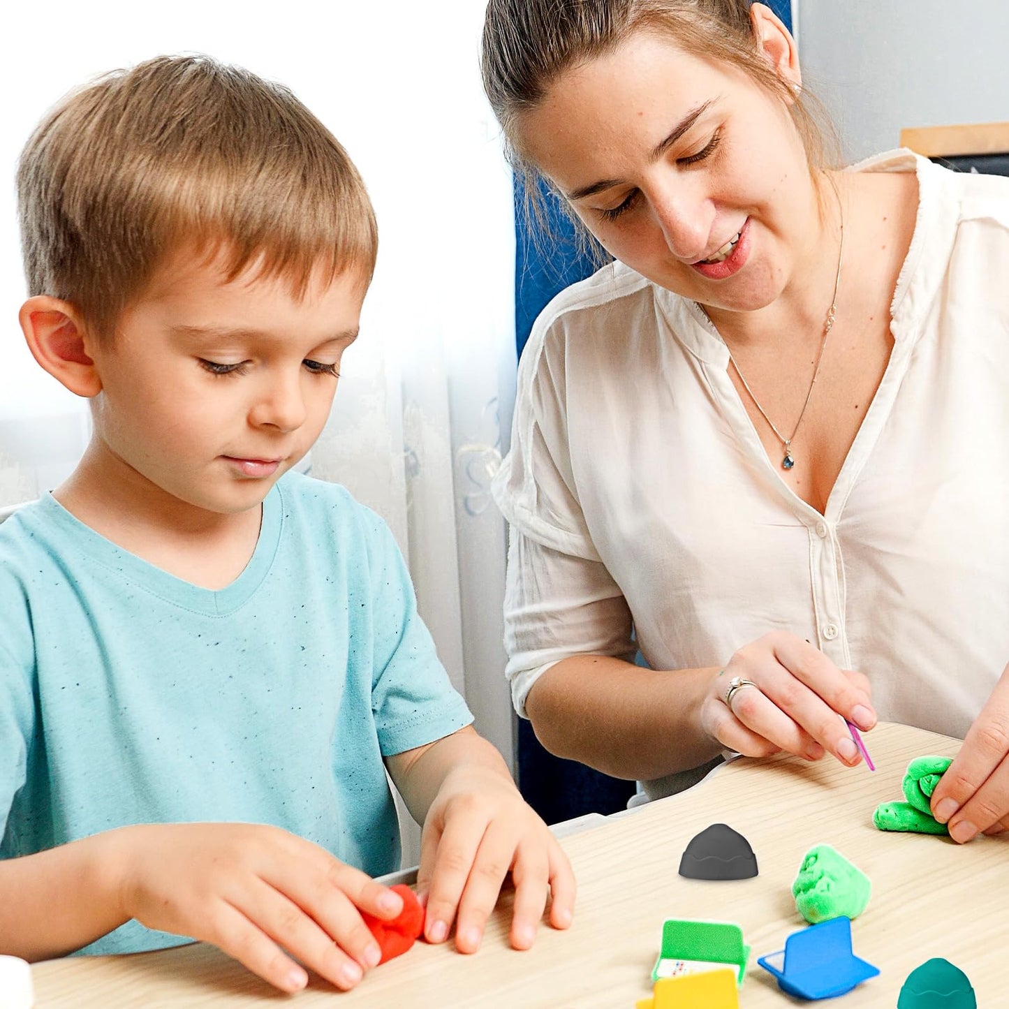 Poen 180 Pcs Air Dry Clay Kit with Sculpting Tool, Multi-Colors Modeling Clay for Kids, Safe, Soft, DIY Back to School Gift for