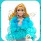 Flfuatt Stylish Fashions Girls Doll Toys, The Ultimate Fashionista Doll For Trendy Kids, 11.5 Inch Fashion Doll (Blue)