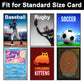 Standard Black Mtg Card Sleeves 500 Pack, Card Protectors Sleeves Matte Back Finish, Perfect Shuffling - Protect All Your Tradin