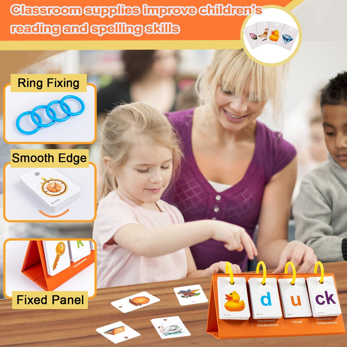 Tichgeim Phonics Flash Cards, Cvc Word Games For Kindergarten, Learn To Read Phonics Games For Toddlers, Educational Learning Ac