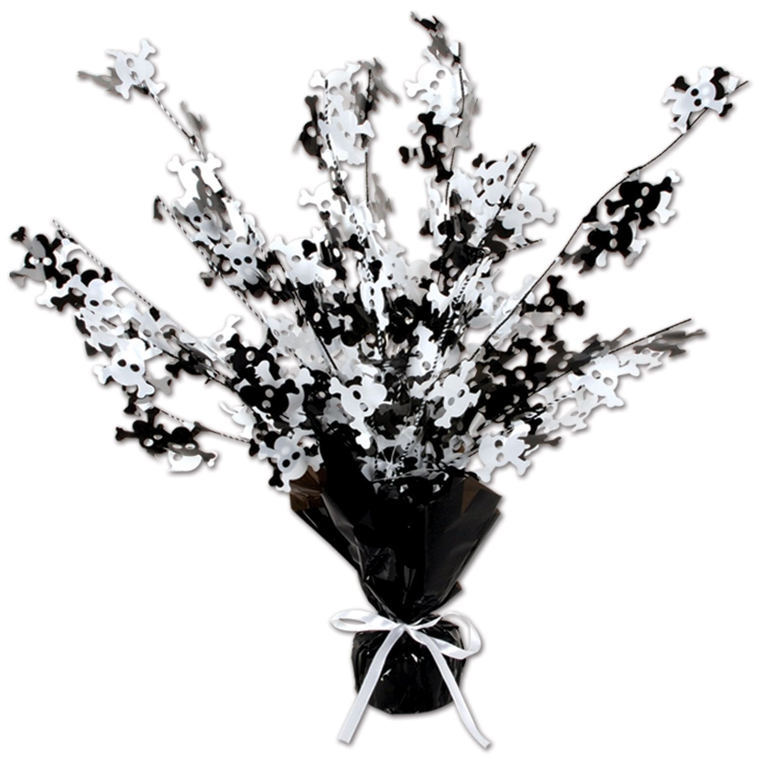Skull & Crossbones Gleam N Burst Centerpiece Party Accessory (1 count) (1/Pkg)