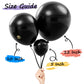 AFTERLOON Biodegradable Balloons 24 pcs Sand White 10 Inch, Matte Color Thickened Extra Strong Natural Latex Helium Float, Multi