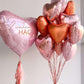 Lovoir 10 Pcs Pearl Pink Heart Shape Foil Mylar Balloons 18 Inch Love Balloons For Valentine'S Day Birthday Party Decorations We