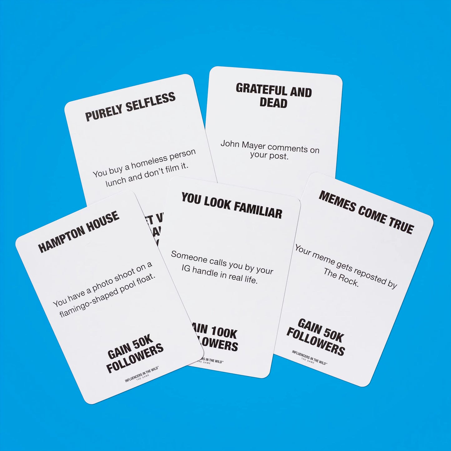 Influencers in the Wild Board Game - 2-6 Players - Built by Tank Sinatra & Tank's Good News - Social Media Board Games for mature-themeds  Social Media Merchandise Card Games for mature-themeds