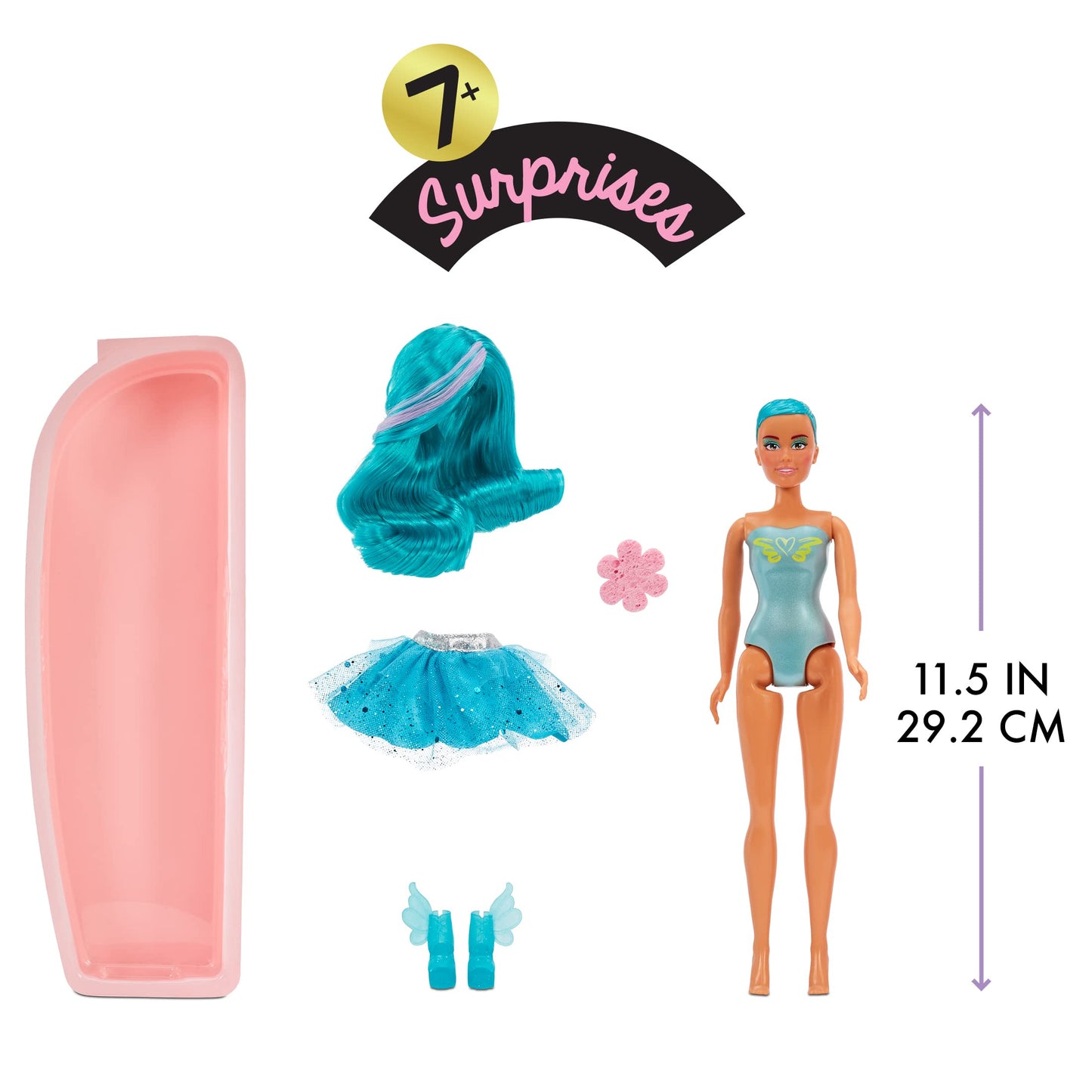 Mga Entertainment Dream Ella Color Change Surprise Fairies - Dreamella | Teal 11.5' Fashion Doll,Blue,578017Euc
