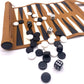 Roll-Up Portable Suede Backgammon Game Set, Foldable Travel Backgammon Games, Portable Lightweight Backgammon Game For Rv Travel