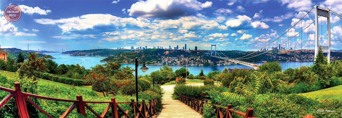 Anatolian Puzzle - Bosphorus From Otagtepe, 1000 Piece Jigsaw Puzzle, #1028, Brown/A (Ana1028)