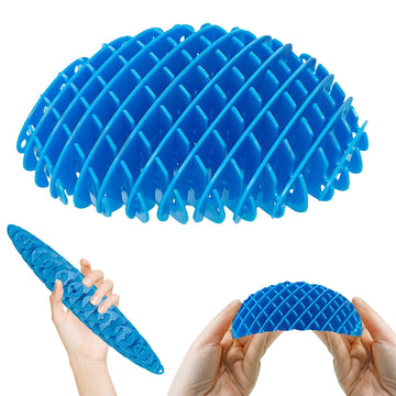 Fidget Worm Toy,Blue Worm Big Fidget Toys Adults And Kids, Funny Stretchy Sensory Stress Toys, Fidget Sensory Squeeze Toys, Reli