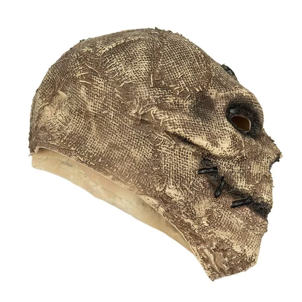 Bulex Scary Skull Mask Horror Ghost Devil Scary Face Creepy Latex Halloween Masquerade Party Cosplay Headgear Prop