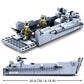 Hhohio World War 2 Landing Craft Building Toys Ww2 Military Vehicle Brick Set, Wwii Army Warship Boat Model Block With 4 Soldier