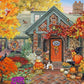 Vermont Christmas Company 1000 Piece Autumn Welcome Jigsaw Puzzle - Copper Material, VC1204 Model